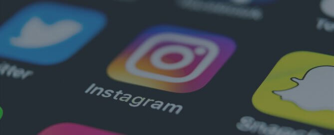 A close up of the Instagram app.