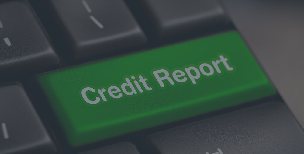 A keyword with a green credit report key.
