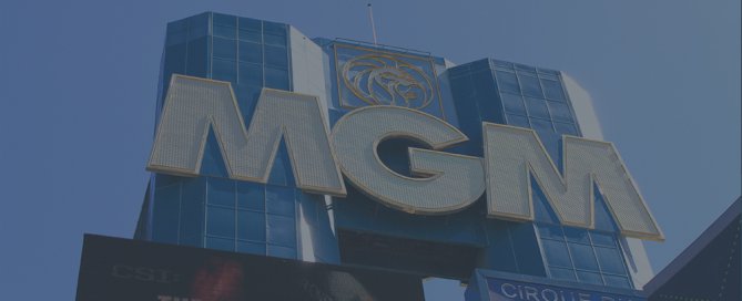 A building with a MGM sign