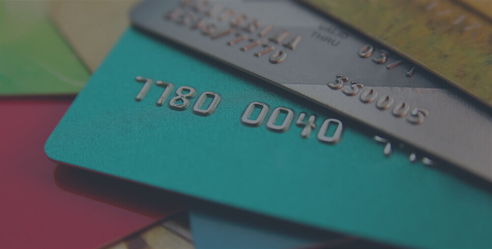 multiple credit cards.