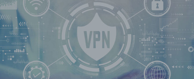 A VPN Shield pointing to Wi-Fi, lock, globe and check mark.