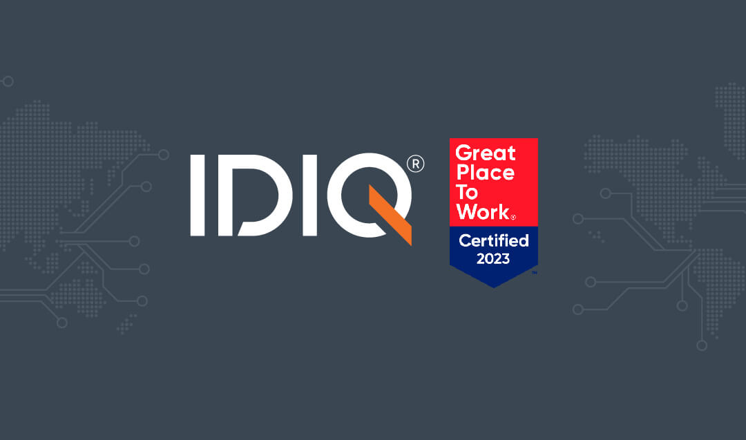 IDIQ logo and Great Place to Work logo.