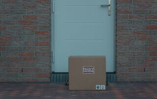 Package in front of door